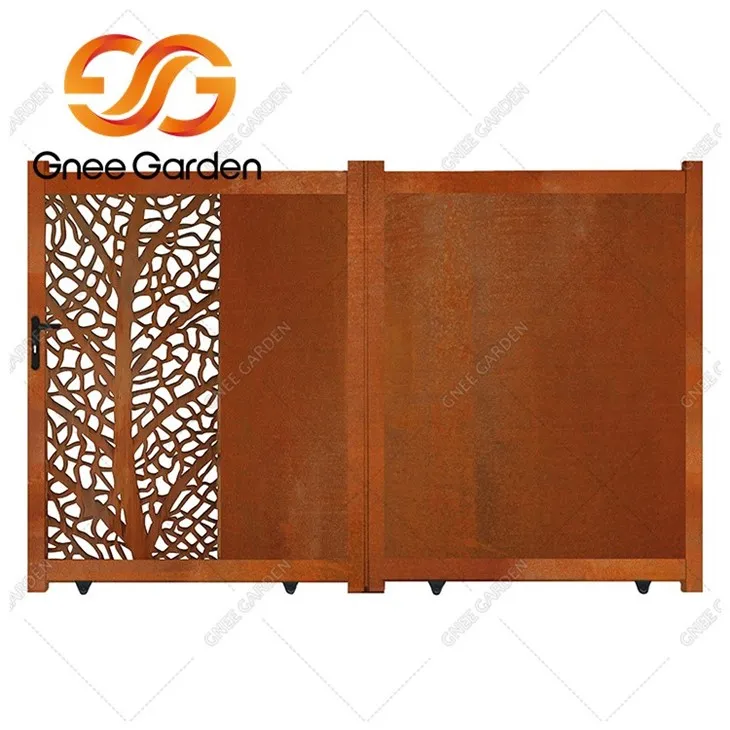 corten steel gate design