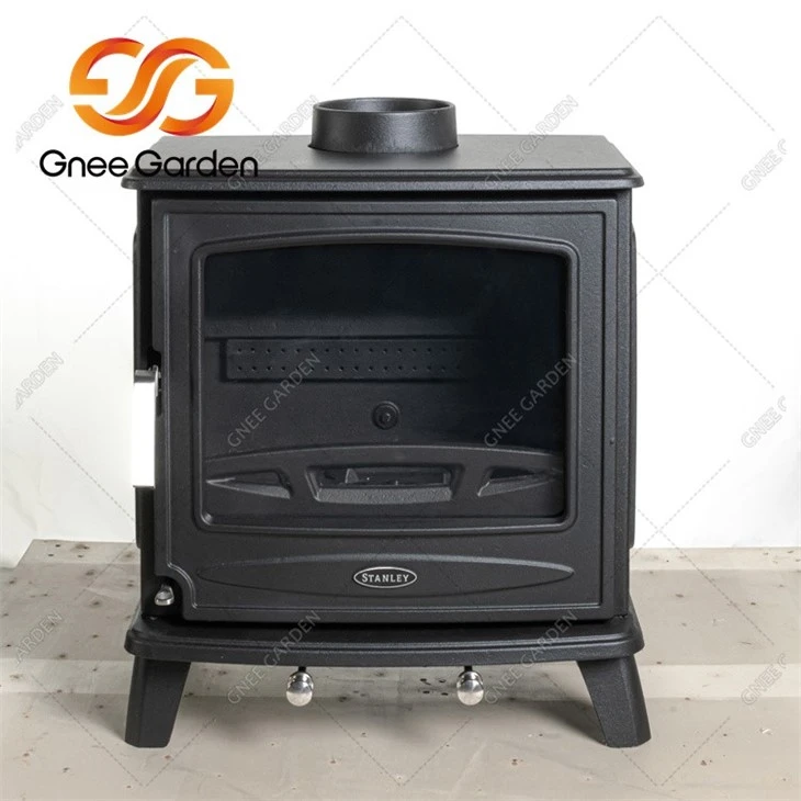 Cast iron wood stove with oven
