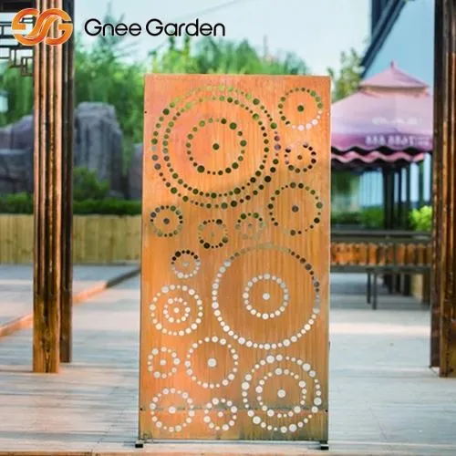 Corten laser gesneden tuinschermen