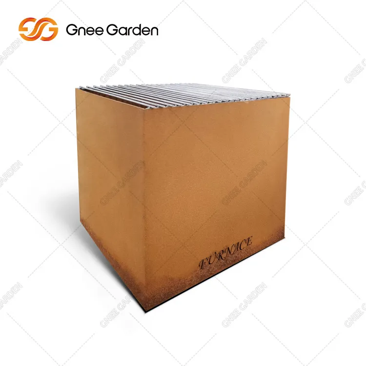 Corten modern design stalen vuurplaats voor achtertuin