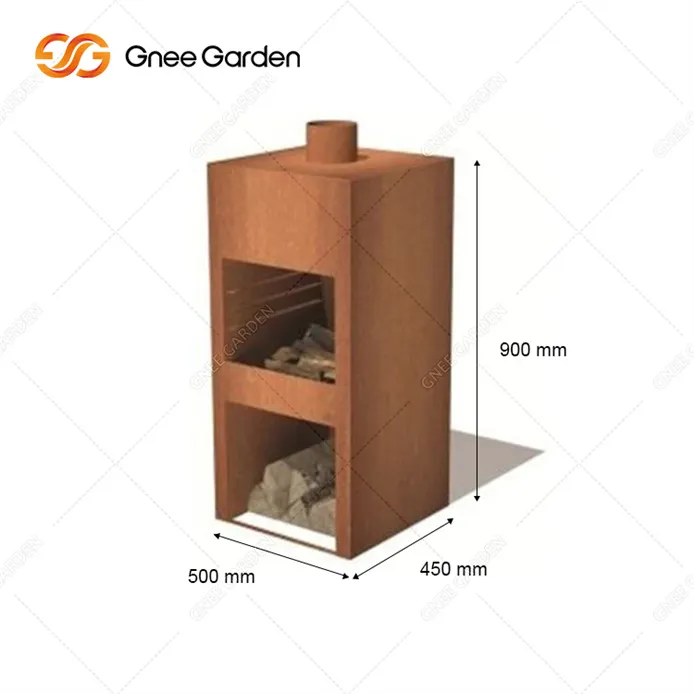 Corten buitenhaard te koop