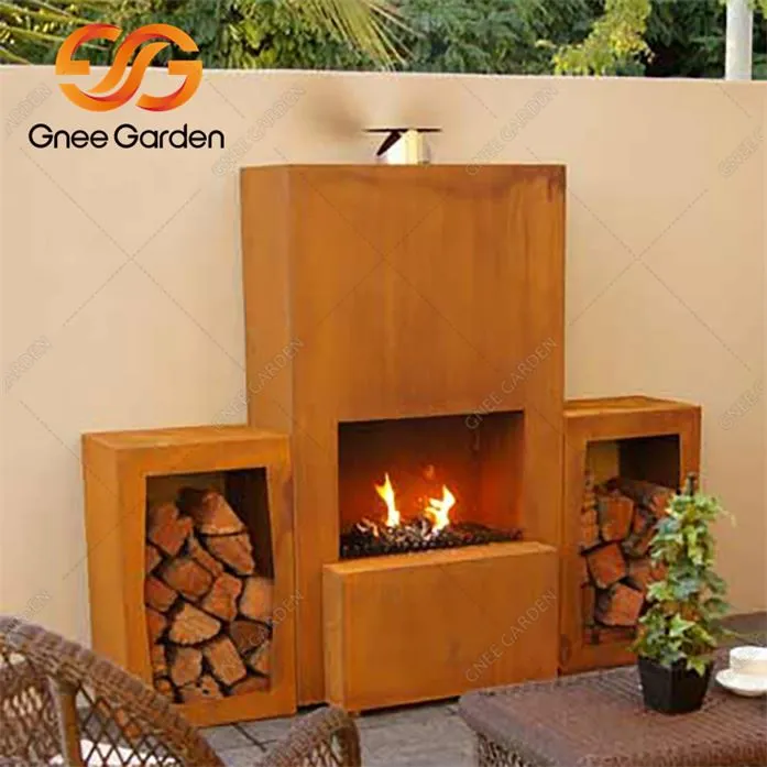 Cortenstalen tuinhaard