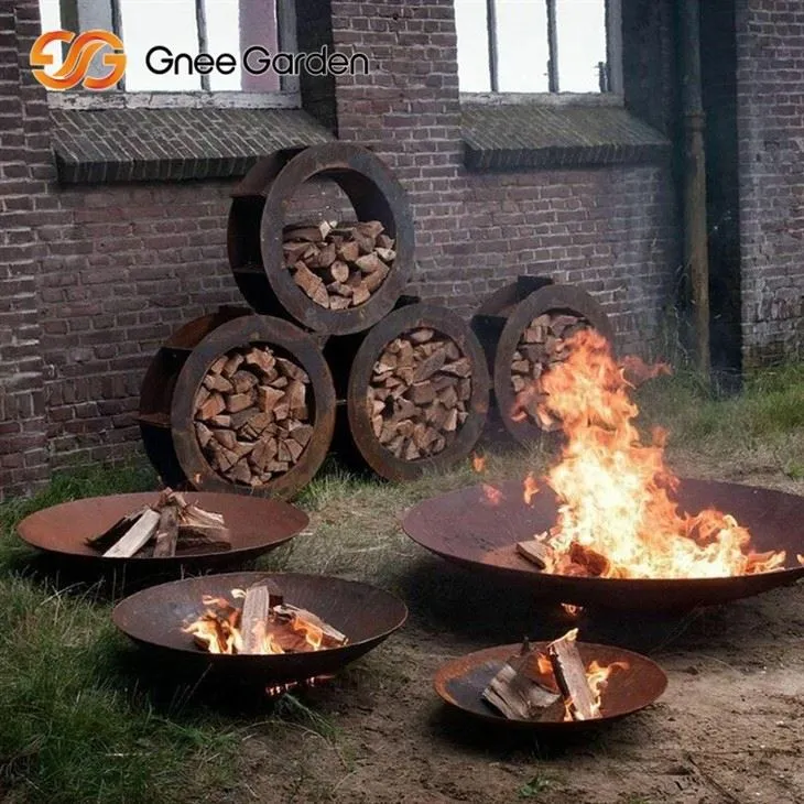 CORTEN Steel Fire Bowl Garden Plaats