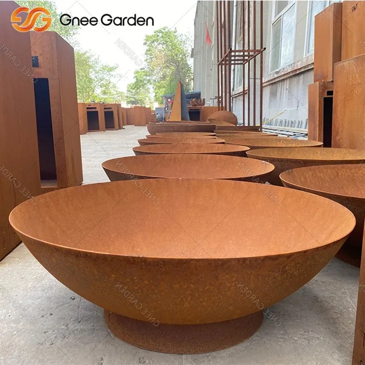 Corten Steel Fire Pit Slanke esthetiek