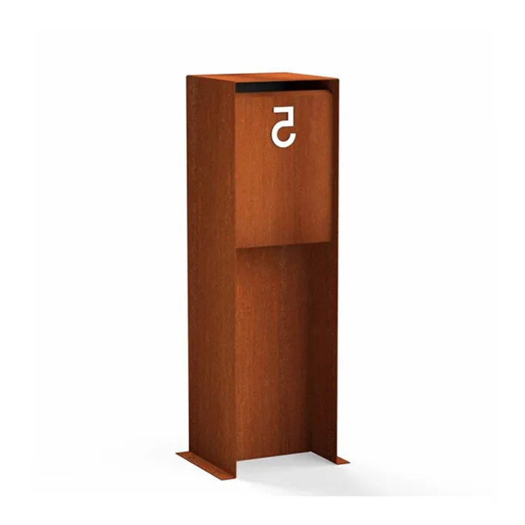 Cortenstalen brievenbus