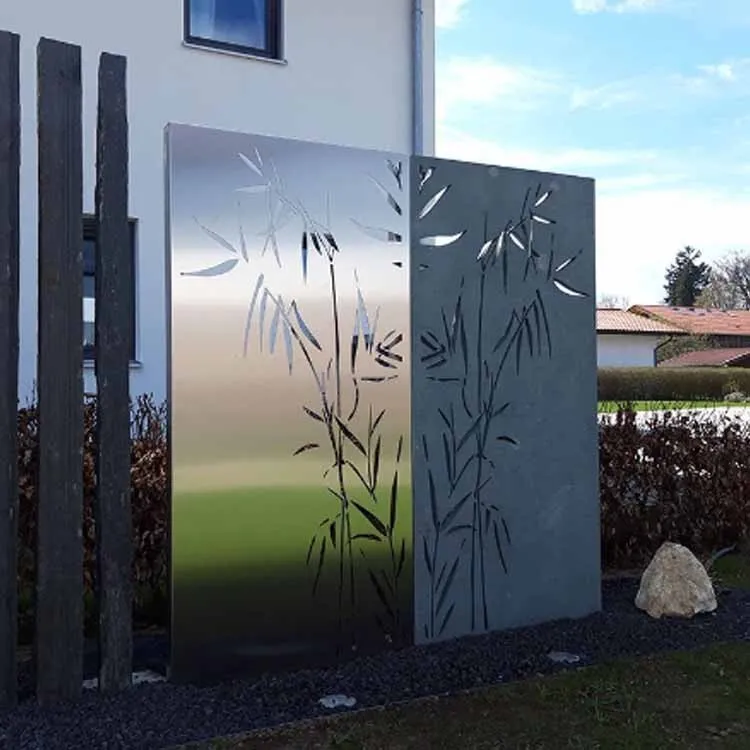 Corten Steel Metal Wall Privacy Screen