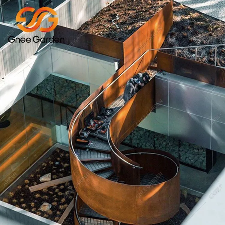 Cortenstaal buitenroest landschapsrand