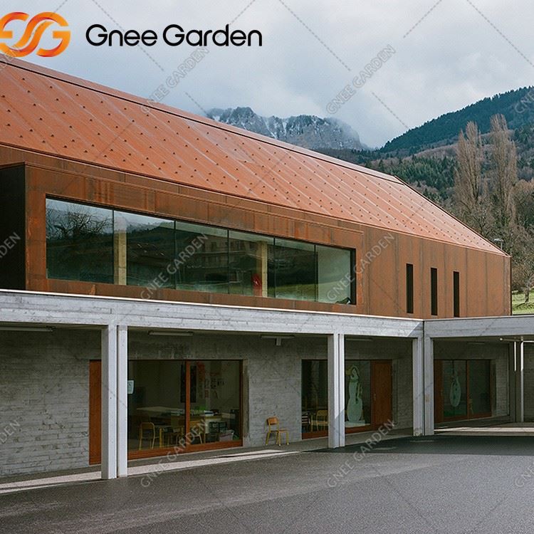 Custom Corten Metal Curtain Wall