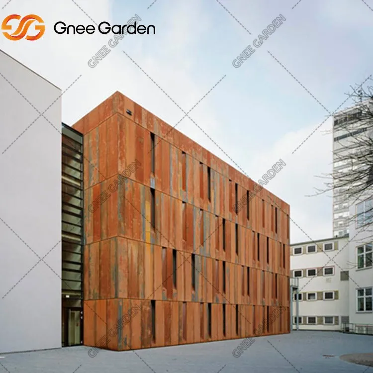Decorative Facade Corten Curtain Walls
