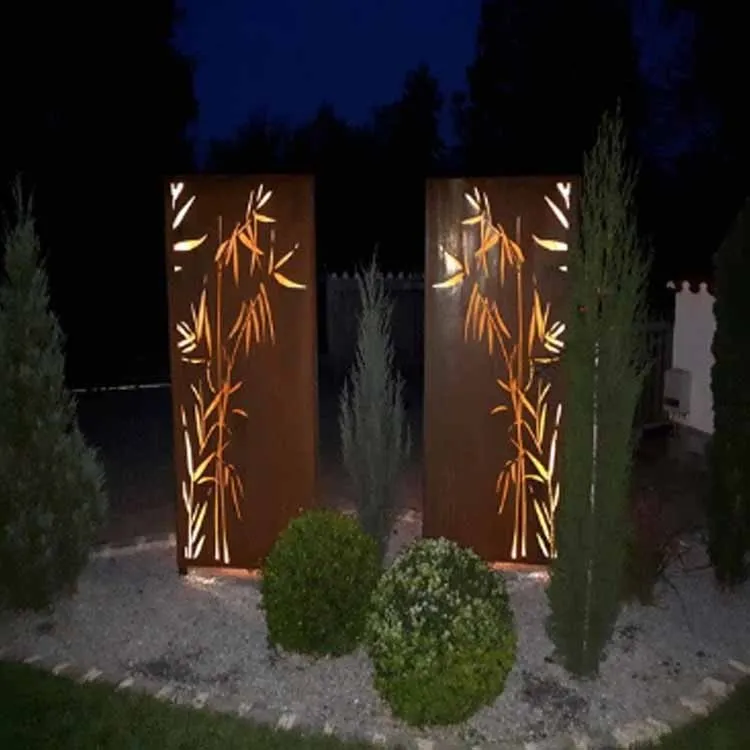 Laser Cut Metal Privacy Screen