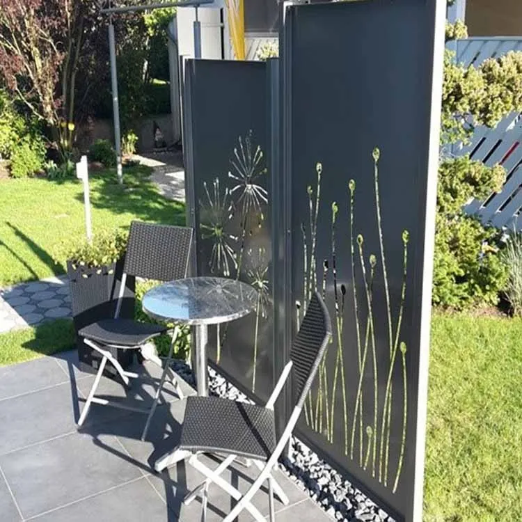 Laser Cut Metal Privacy Screen