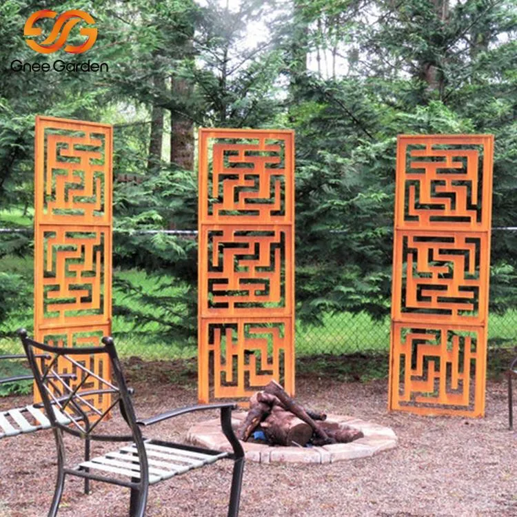 Lasersnijder Cortenstalen panelen