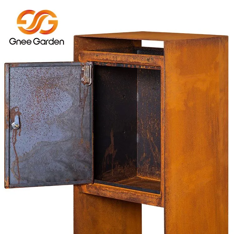 Metalen Cortenstalen brievenbus