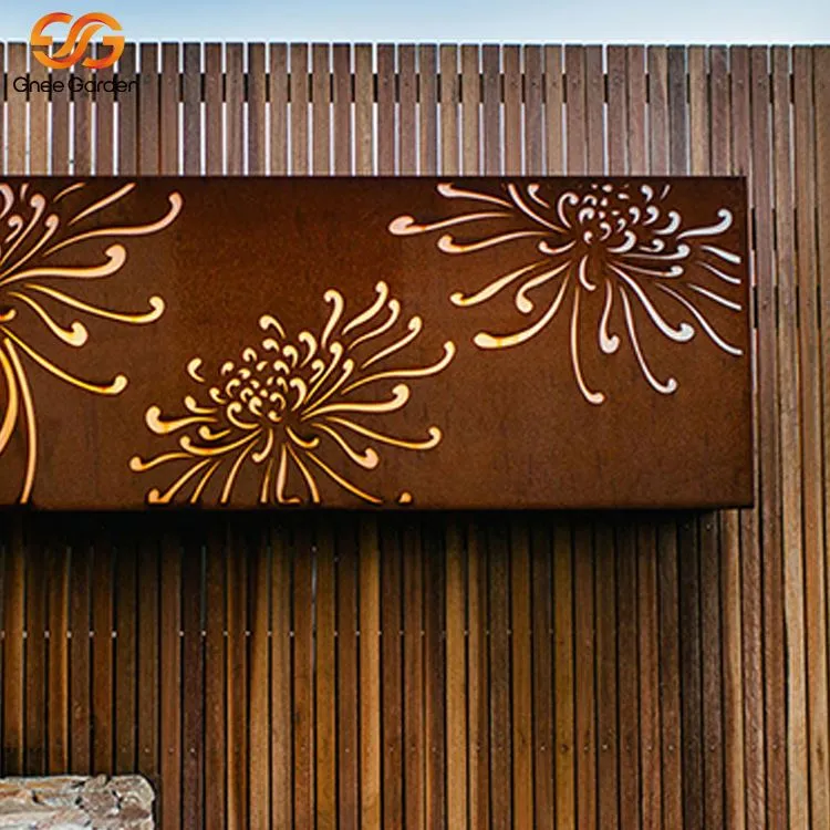 Metalen tuinschermen