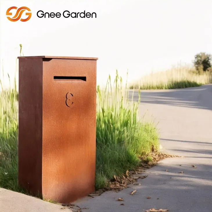 Modern Design Corten Steel Mailbox