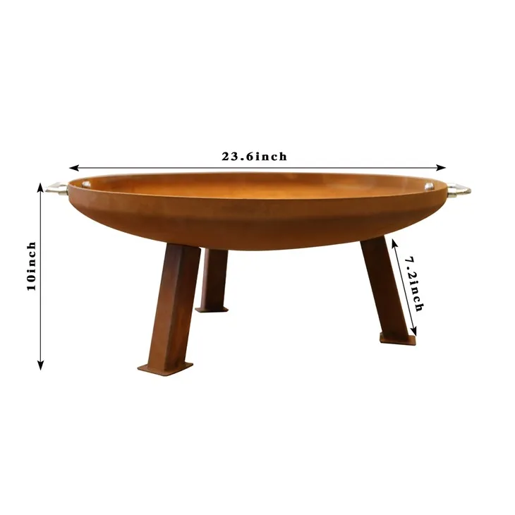 Buiten stalen vuurbrander