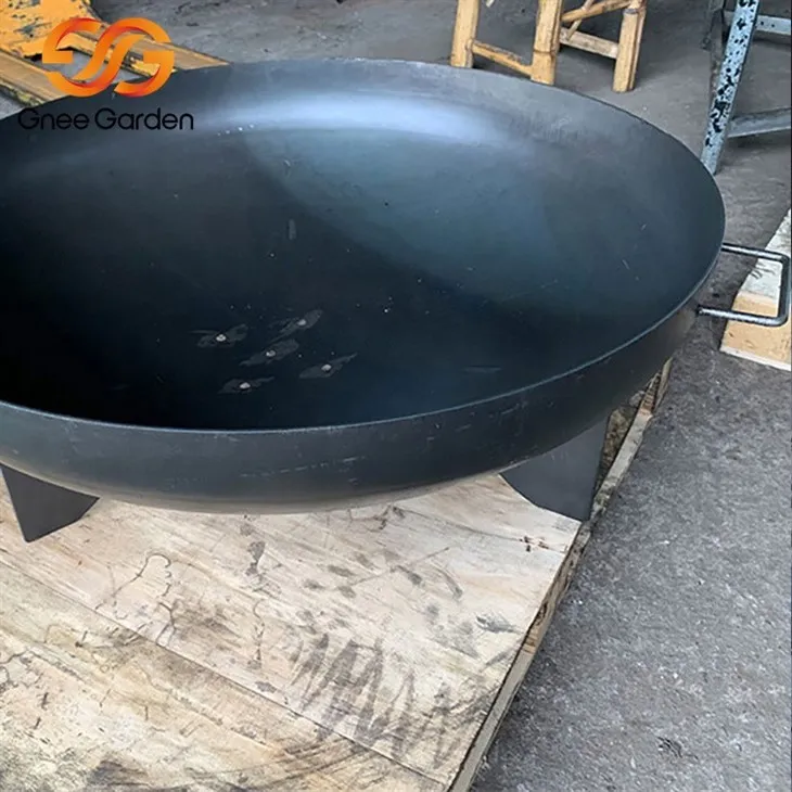 corten steel round fire pit