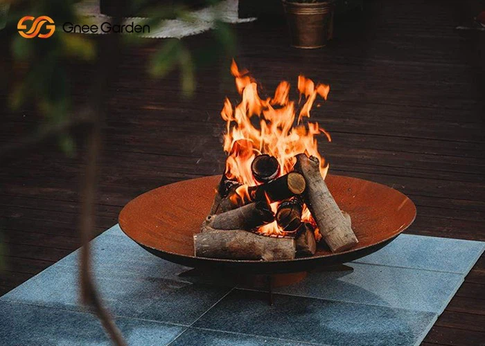 Outdoor Large Corten Steel Firepit Outdoor Large Corten Steel Firepit
