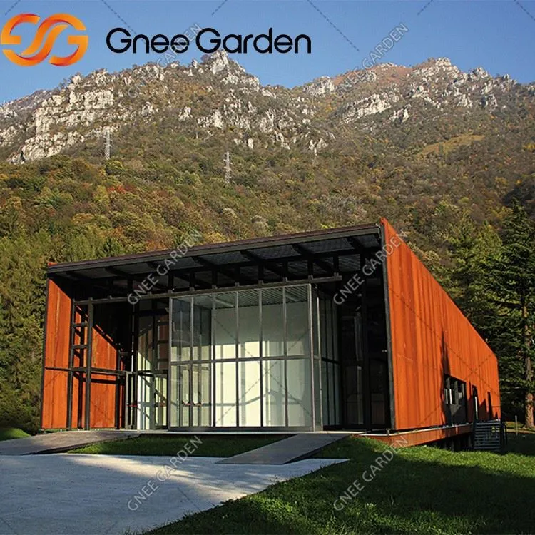 Rusty Corten Steel Curtain Wall