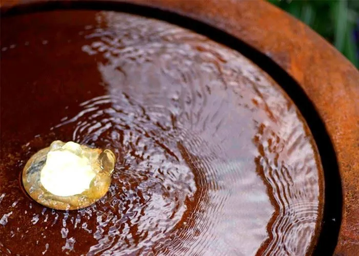 Rusty Steel Water Feature