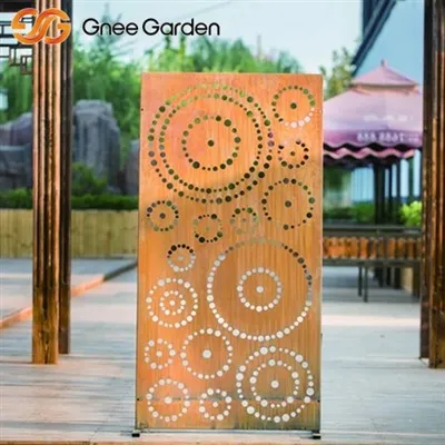 Corten laser gesneden tuinschermen
