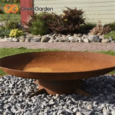 Corten Stalen Haard Hedendaags Ontwerp