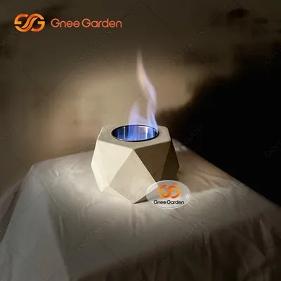 Vuurplaatskom op tafelblad