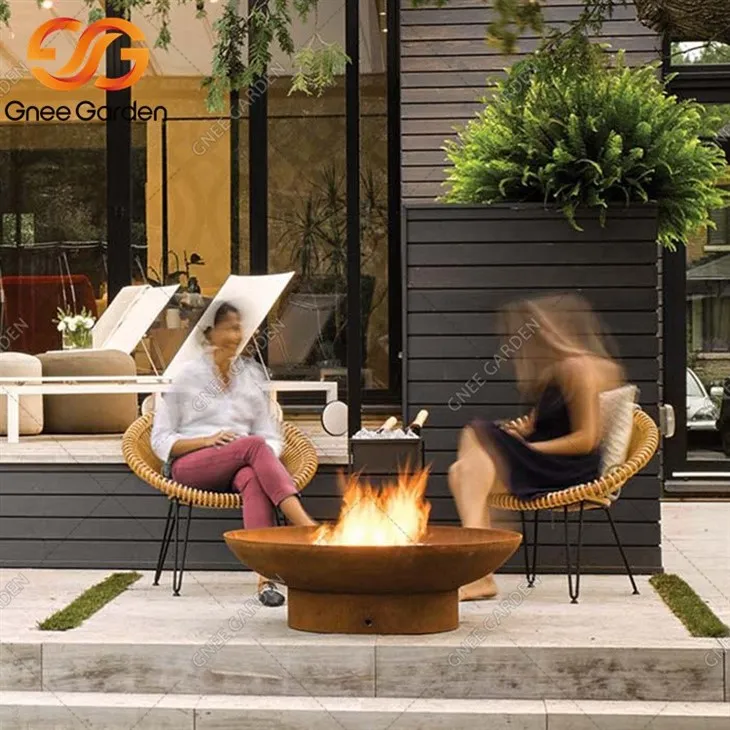  corten steel pit bowl