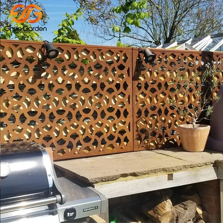 Privacyschermen van verweringsstaal