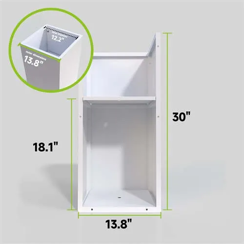 White Long Planter Decorative Customized